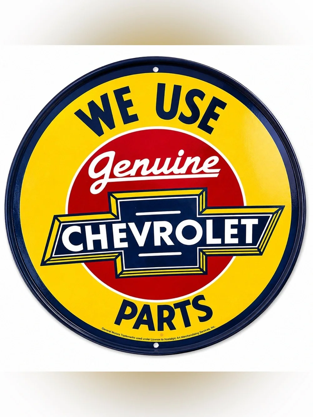 NEW We Use Genuine Chevrolet Parts Metal Sign